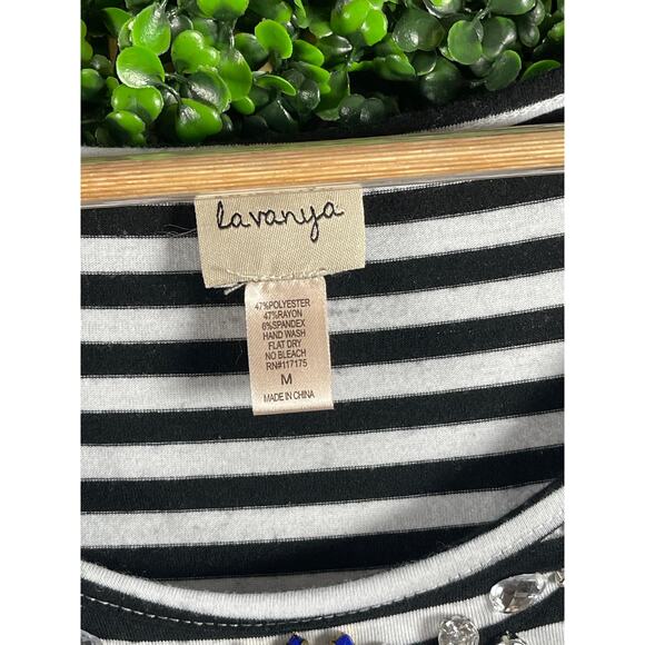 La Vanya, Rhignstones Blouse, Women’s Size M - Picture 4 of 5